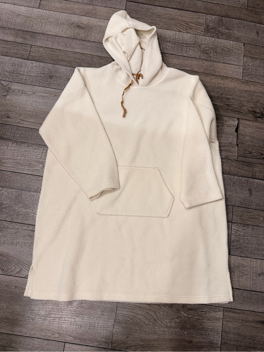 Cozy Cream Hooded Women's Hooded Lounger Fleece